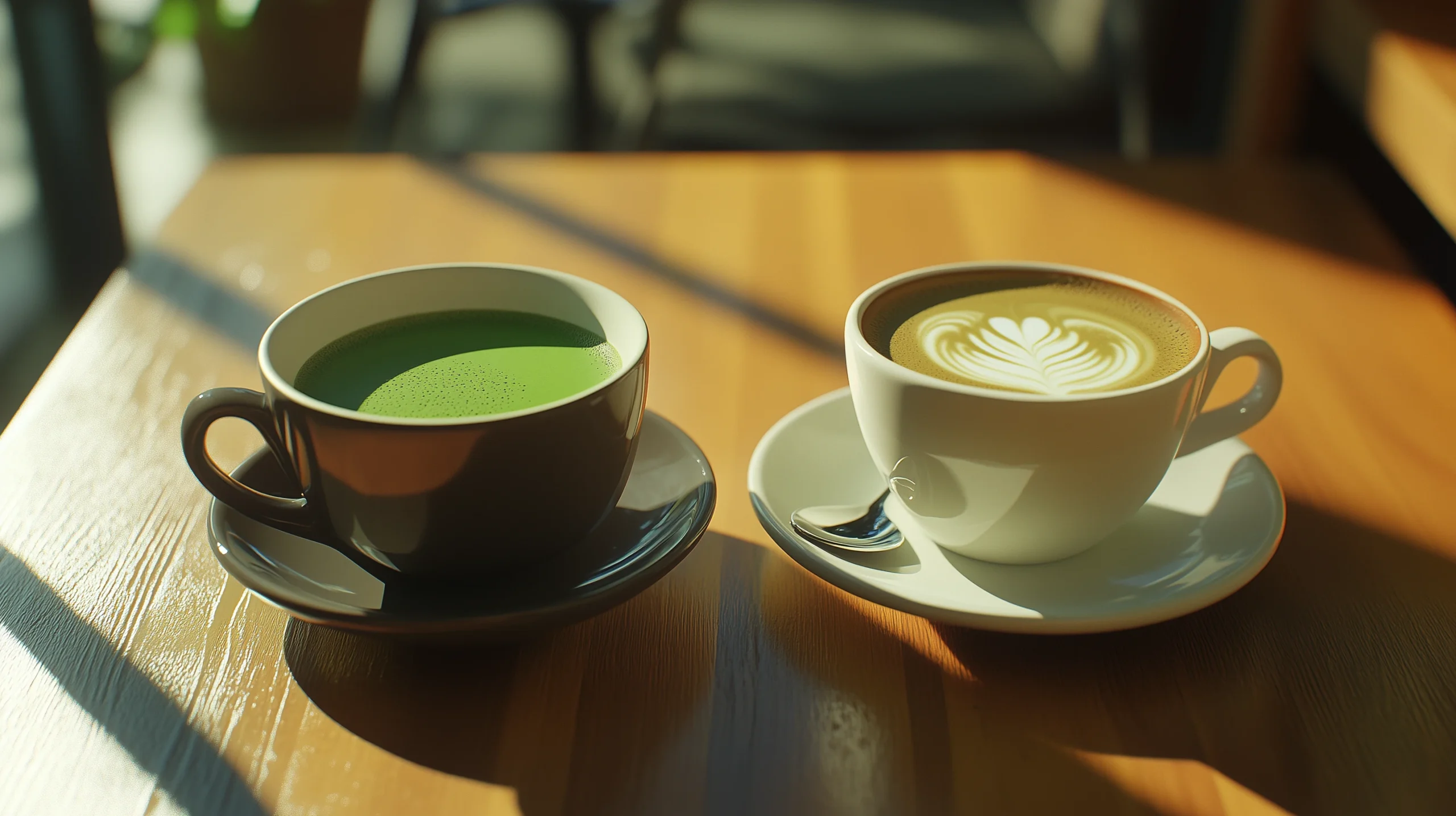 Hot Matcha Tea versus Coffee - Comparison of Caffeine Amounts and which is better for you | RW Golden Matcha