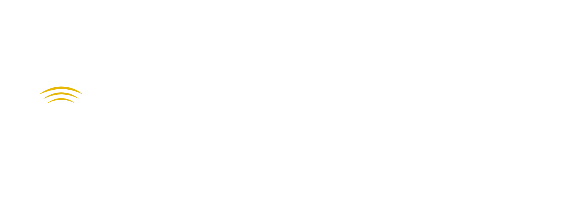 RW Golden Logo in White