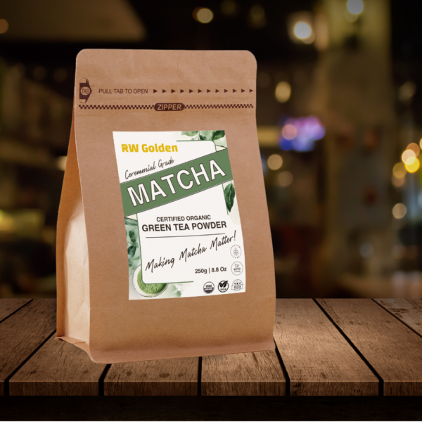 250g Ceremonial Grade Matcha with Resealable Bag - Image 2